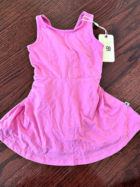 Bums & Roses Sleeveless Twistback Dress Pink 18-24 Months